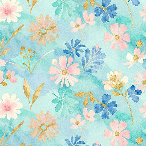 Pastel Brocade Coastal Texture Pattern