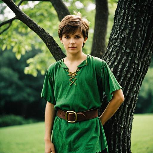 Realistic Peter Pan Costume in Nature