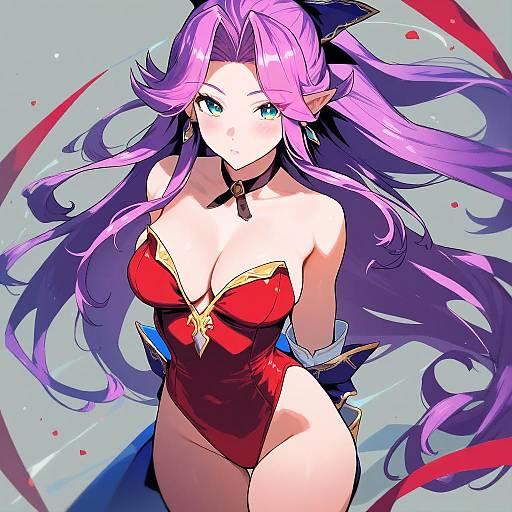 Illustration of Angela (seiken densetsu 3), seiken densetsu in the style of Meme50