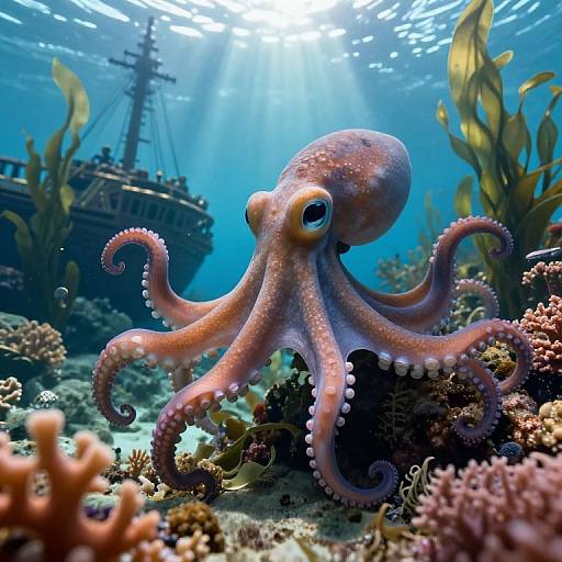Enchanted Underwater Octopus Haven