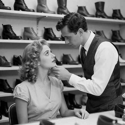 Vintage Romance in a Shoe Store