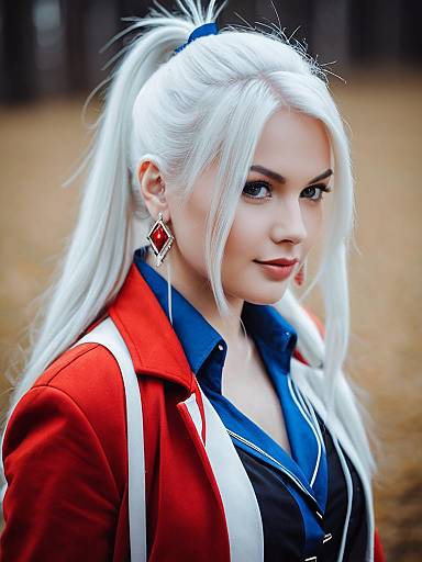 Lifestyle costume photo of Alisaie leveilleur. Cosplay clothes