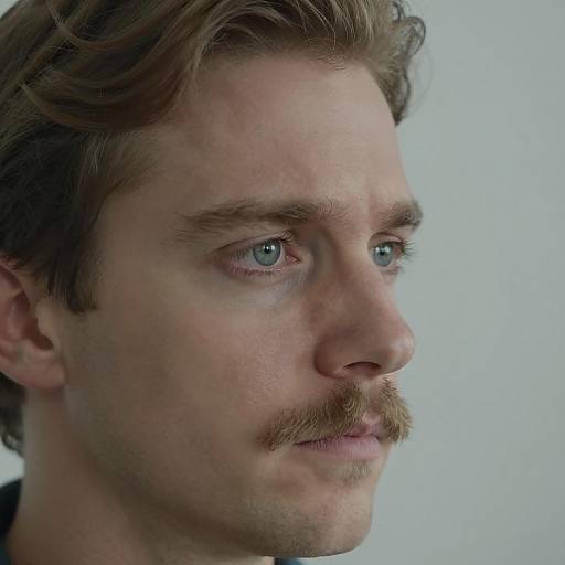 Moody Portrait of a Light Brown-Haired Man
