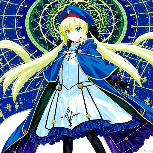 Illustration of Artoria caster (second ascension) (fate), fate/grand order in the style of Reku