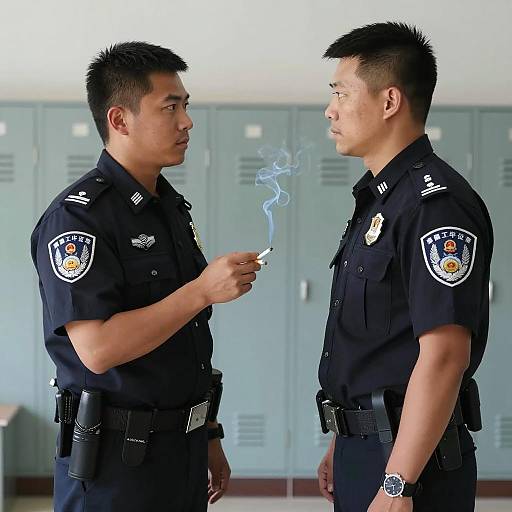 Confrontation Between Two Police Officers