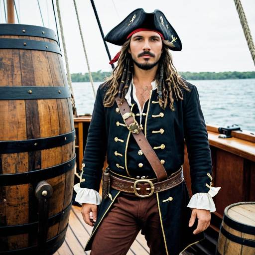 Solo Pirate Man with Long Hair