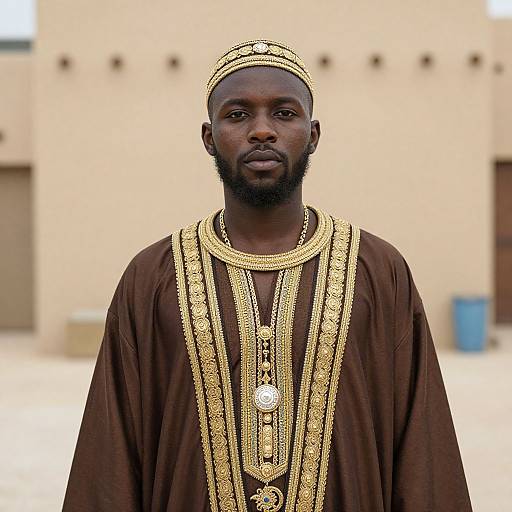 Realistic North African Male Portrait