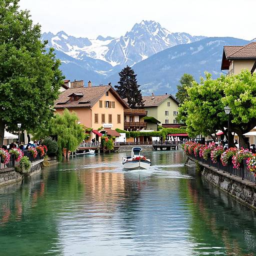 Serene Annecy Canal Scene