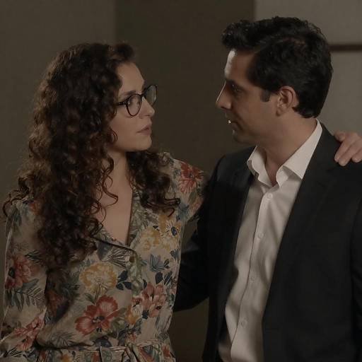 Couple in Close Conversation Indoors