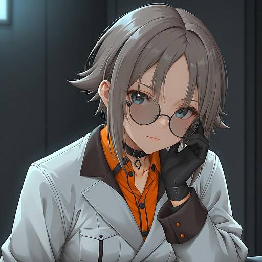 Illustration of Mysta rias, nijisanji in the style of Arcie albano