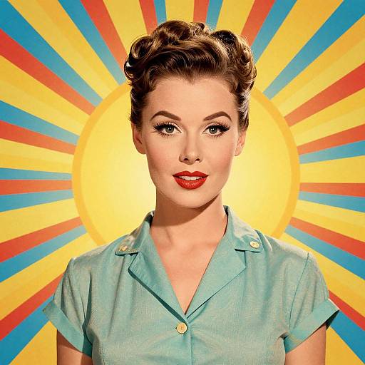 1950s Retro Pop Art Woman
