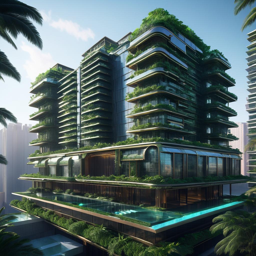 Innovative Cyberpunk Luxury Hotel Design