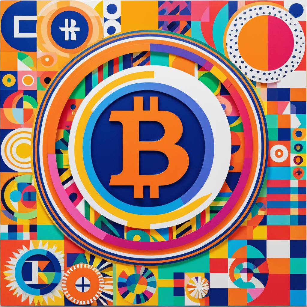 Matisse-Inspired Bitcoin Logo Artwork