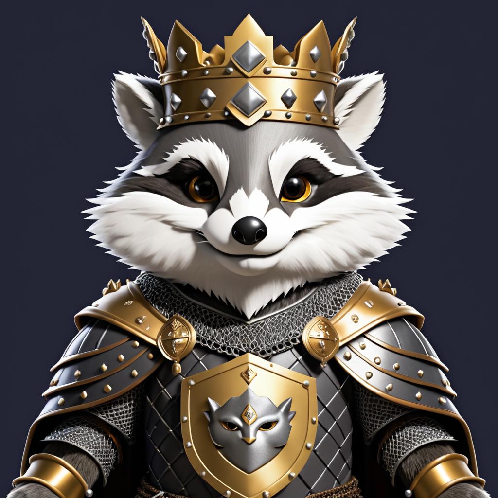 Regal Raccoon: The Animal Monarch