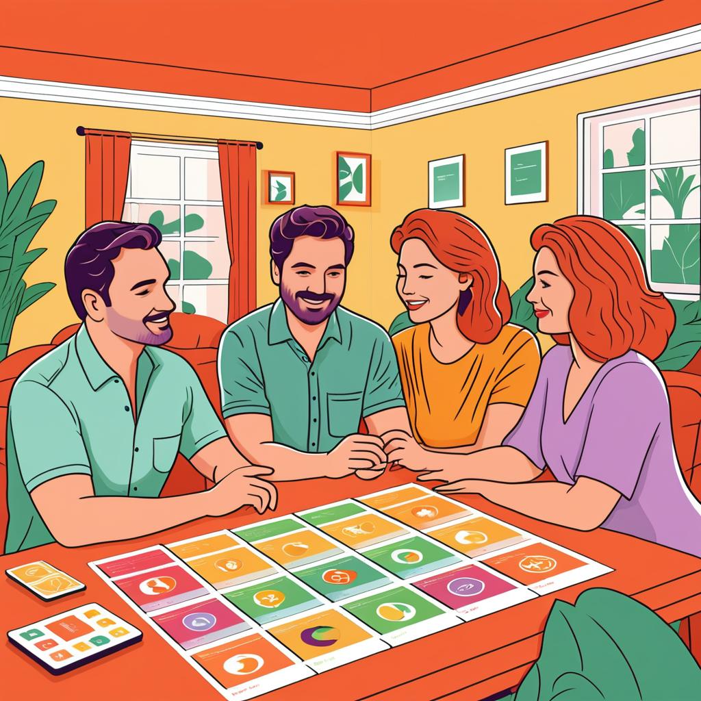 Family Illustrations for Intimacy Game