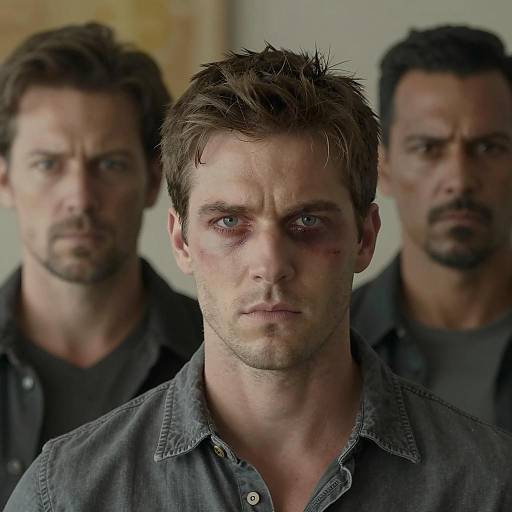 Intense Group Portrait of Three Men