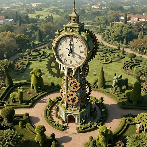 Surreal Tower and Mythical Garden