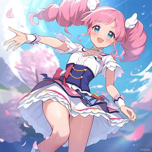 Illustration of Amahane madoka, aikatsu! (series) in the style of Shiratsuki shiori