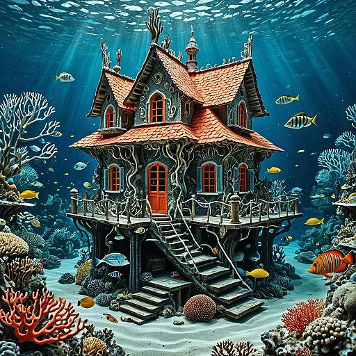 Fantasy Coral House Underwater