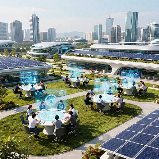 Futuristic Sci-Fi Educational Campus