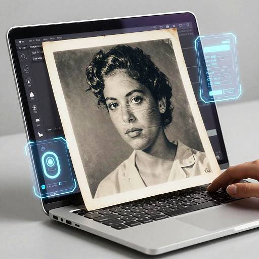 Digital Vintage Photo Wrinkle Removal