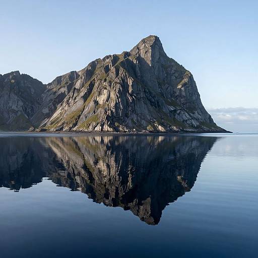 Majestic Mountain Surreal Reflection
