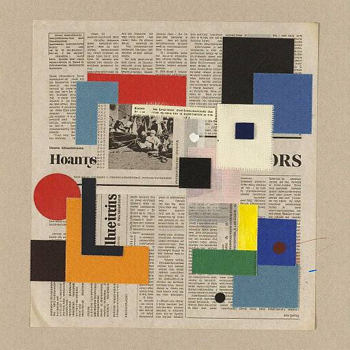 Vibrant Mixed-Media Collage Art