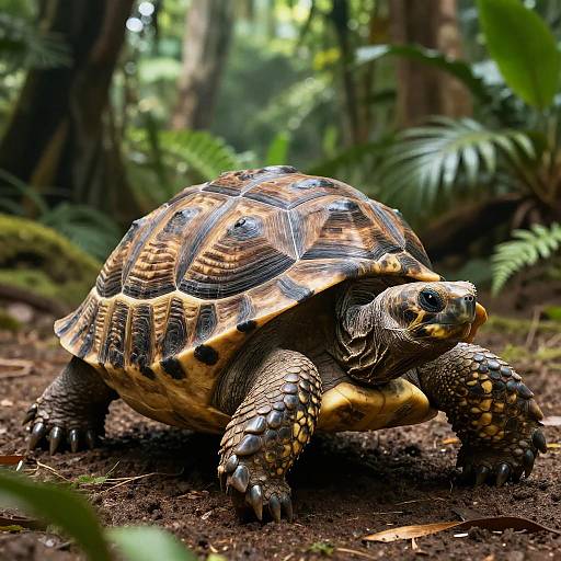 Hyper-Realistic Turtle-Tortoise Hybrid