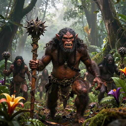 Fierce Troll Chieftain in Jungle