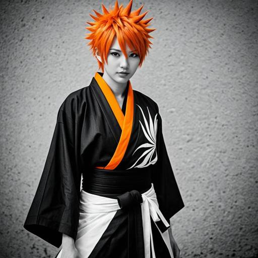 Bold Ichigo Kurosaki Cosplay Costume Design