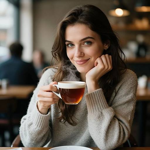 Cozy Cafe Portrait in Ultra HD