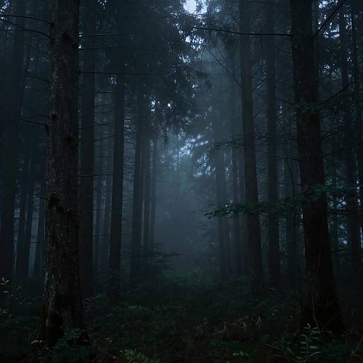 Moody Misty Forest Atmosphere