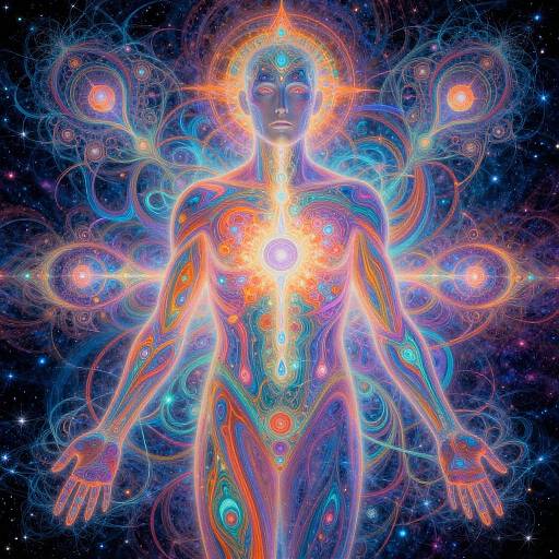 Psychedelic Cosmic Anatomy Art