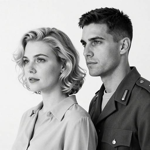 Dual Perspectives in Black and White