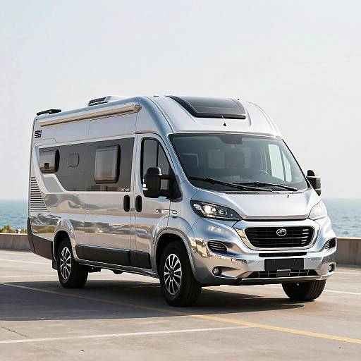 Luxury Chrome Touring Motorhome Photo