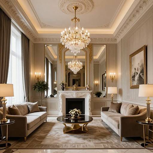 Neoclassical and Art Deco Luxurious Interiors