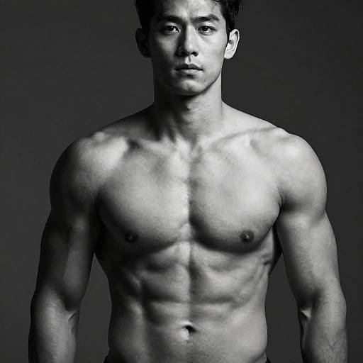 Classic Black and White Muscular Men