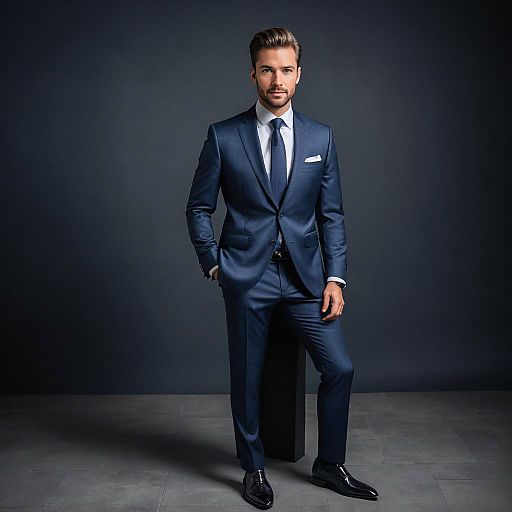Charming Businessman in Stylish Suit