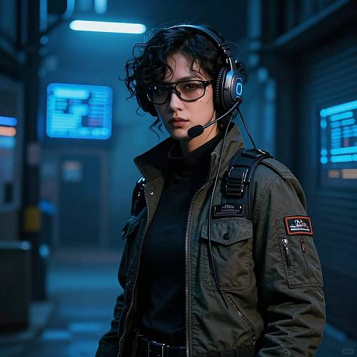 Neon Alley Cyber Recon Operative