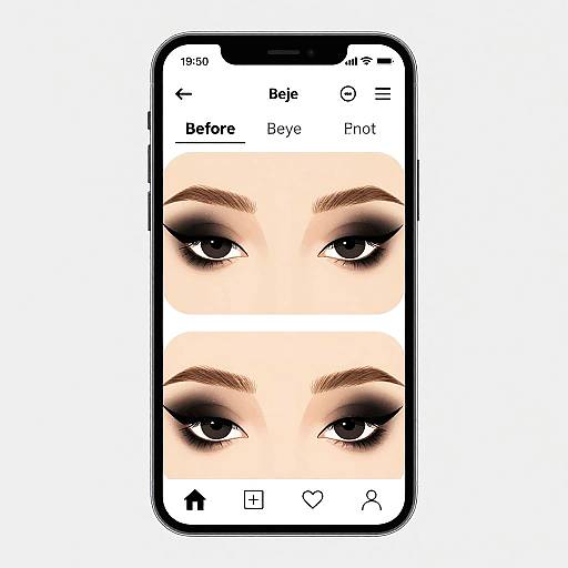 Black Eye Filter Smartphone Illustration