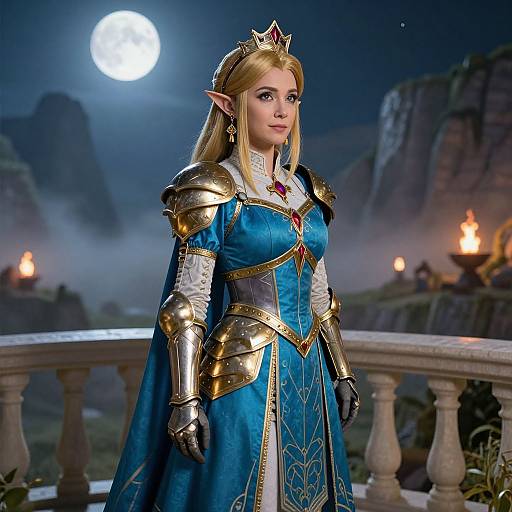 Regal Adult Princess Zelda Portrait