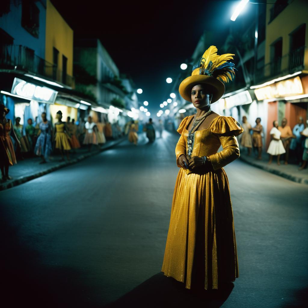 Vibrant Street Performer in Brazil