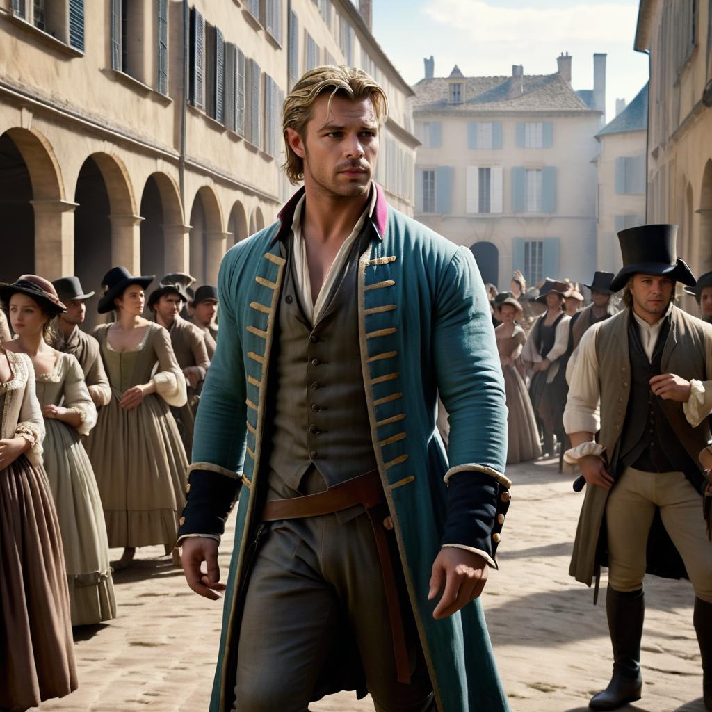 Chris Hemsworth in 18th Century Grit