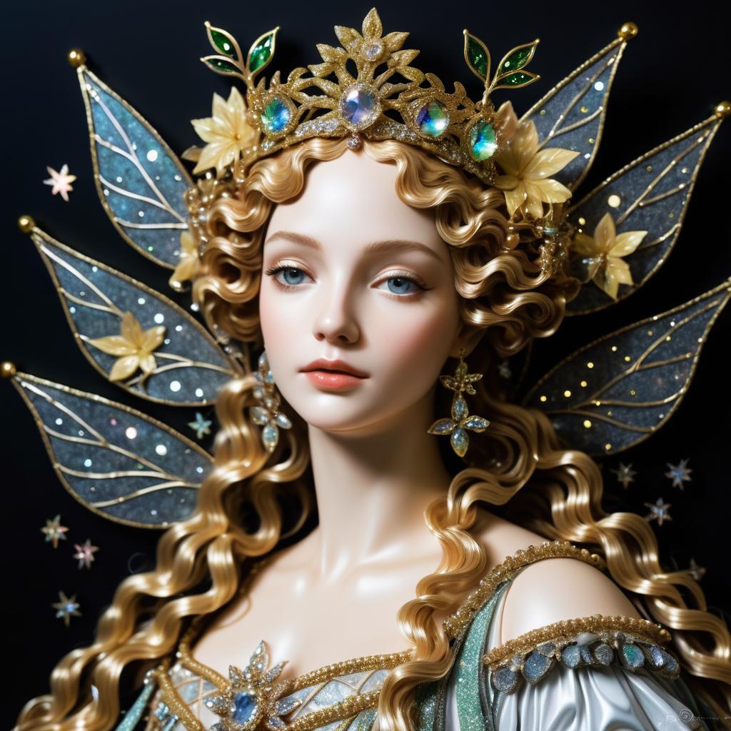 Whimsical Star Goddess Portrait Unveiled