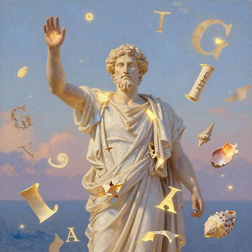 Surreal Homeric Collage in Twilight