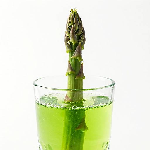 Vibrant Green Asparagus in Glass