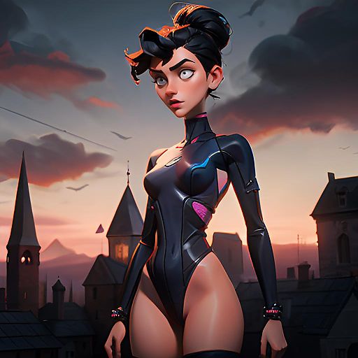 Intrigued Artist in Gothic Revival Style