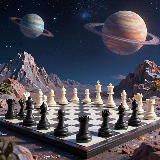 Cosmic Chessboard with Colossal Pieces