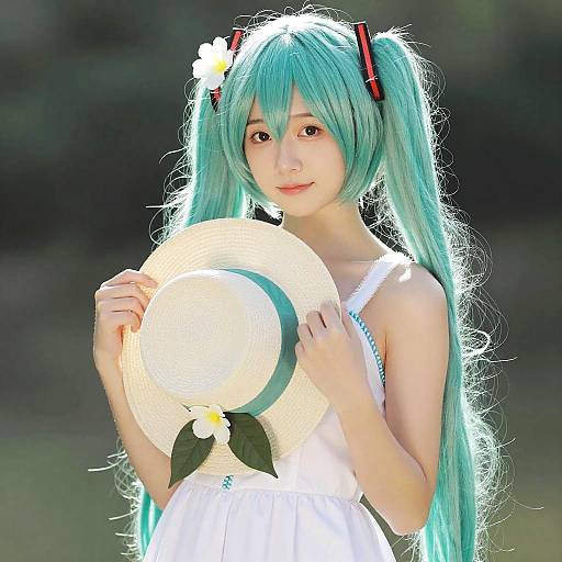 Ultra-Realistic Girl in Sunlit Outdoors