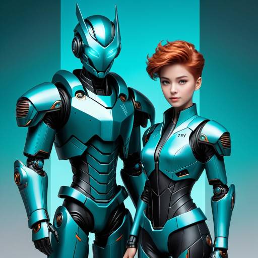 Futuristic Boys Embracing in Sci-Fi Setting